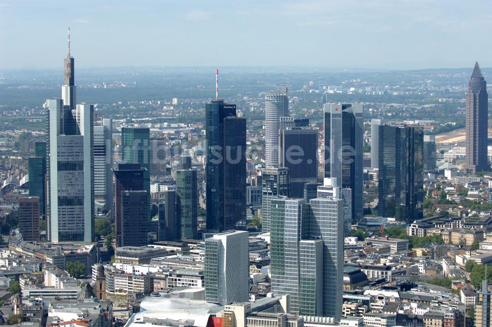 Luftbild Frankfurt am Main - Frankfurter Skyline