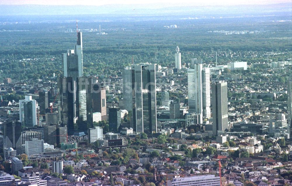 Luftbild Frankfurt am Main - Frankfurter Stadtzentrum mit Bankenzentrum