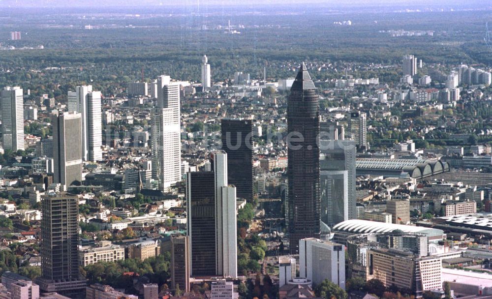 Luftaufnahme Frankfurt am Main - Frankfurter Stadtzentrum mit Bankenzentrum