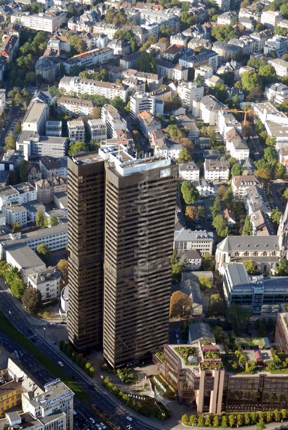 Luftaufnahme Frankfurt am Main - Frankfurter Volksbank