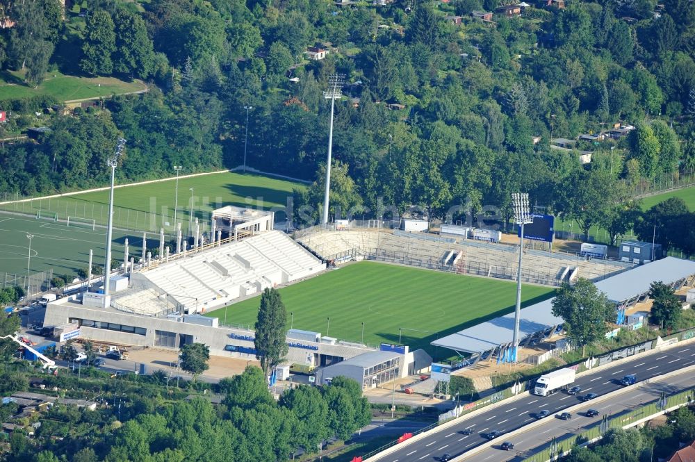 Luftbild Frankfurt am Main - Frankfurter Volksbank-Stadion in Frankfurt am Main im Bundesland Hessen