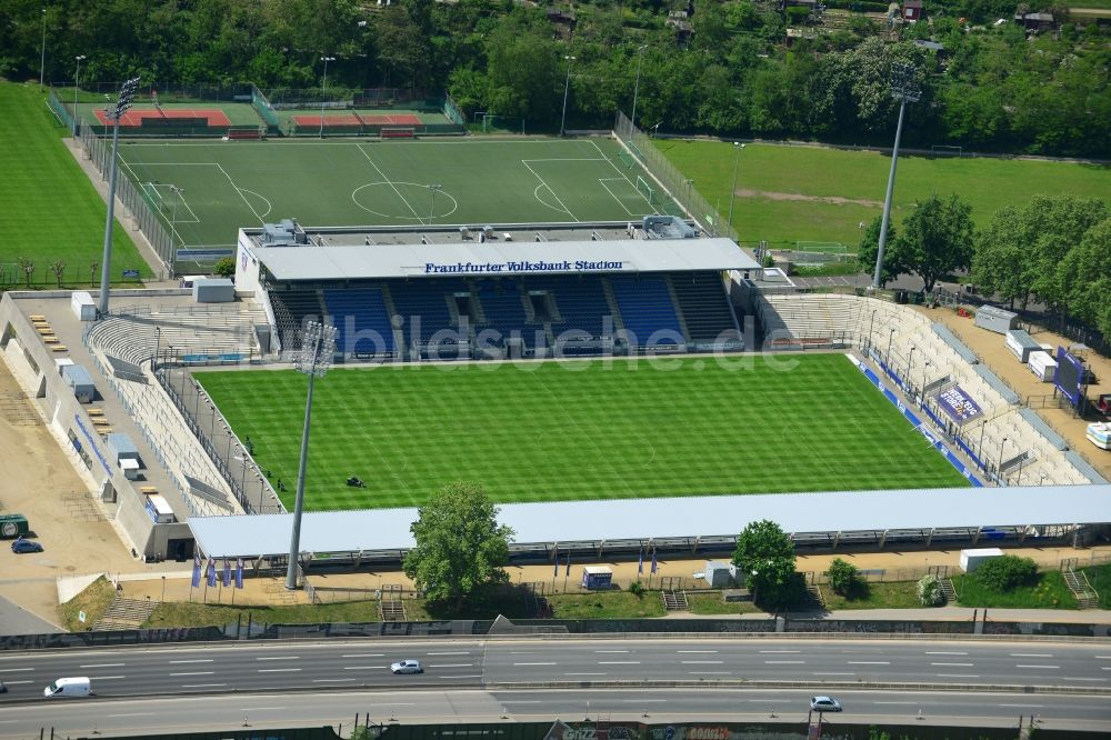 Luftbild Frankfurt am Main - Frankfurter Volksbank-Stadion in Frankfurt am Main im Bundesland Hessen