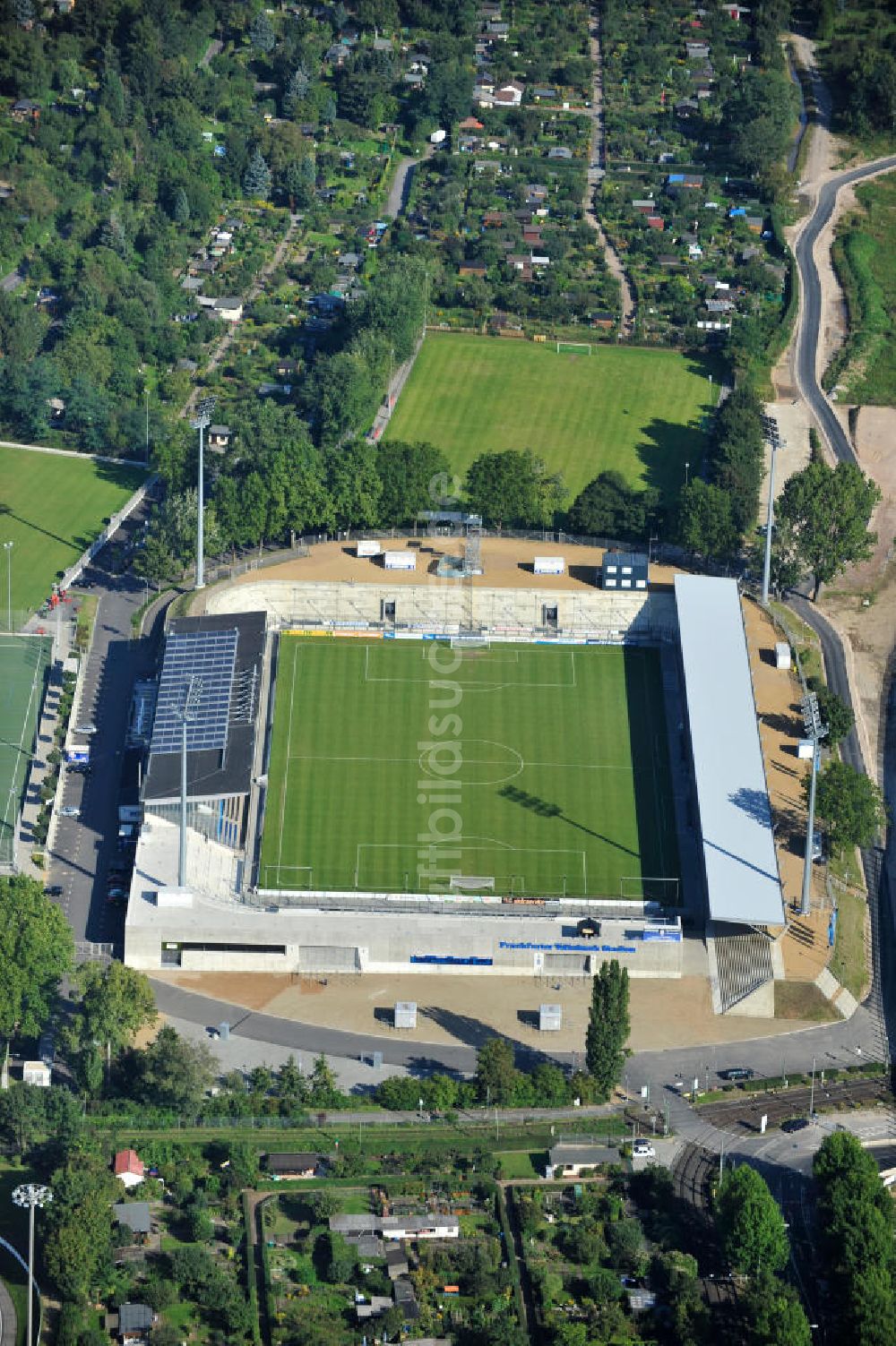 Luftbild Frankfurt am Main - Frankfurter Volksbank-Stadion (vormals Stadion Am Bornheimer Hang)