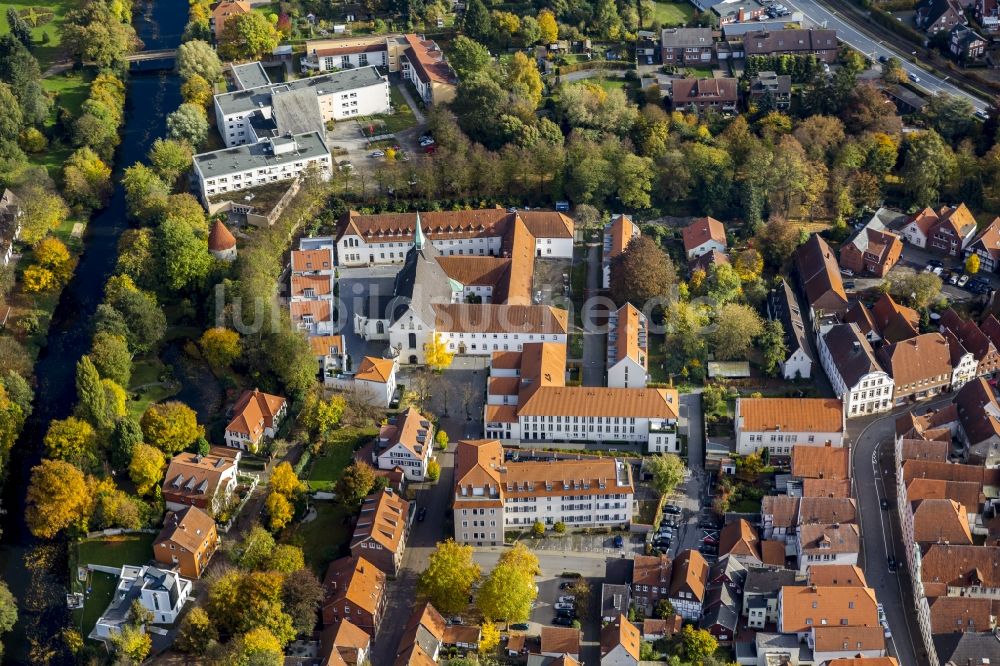 Warendorf aus der Vogelperspektive: Franziskaner Kloster Warendorf im Bundesland Nordrhein-Westfalen