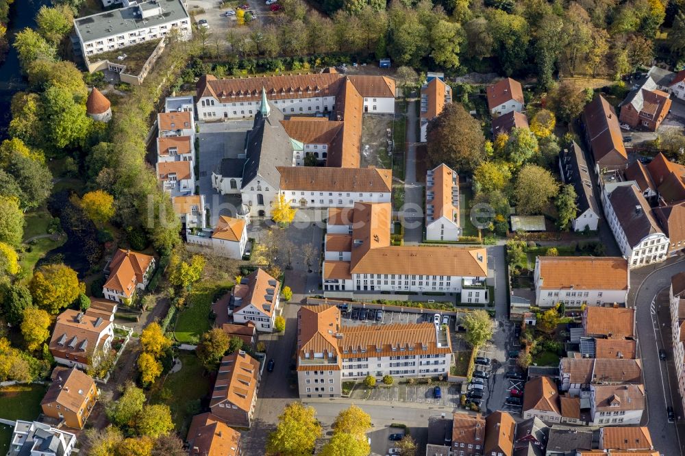 Luftbild Warendorf - Franziskaner Kloster Warendorf im Bundesland Nordrhein-Westfalen