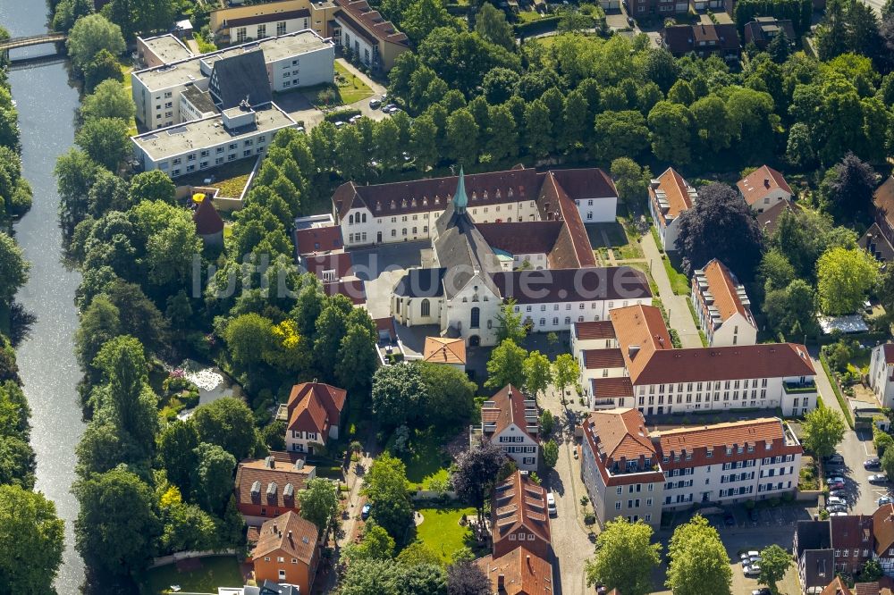 Warendorf aus der Vogelperspektive: Franziskanerkloster Warendorf im Bundesland Nordrhein-Westfalen