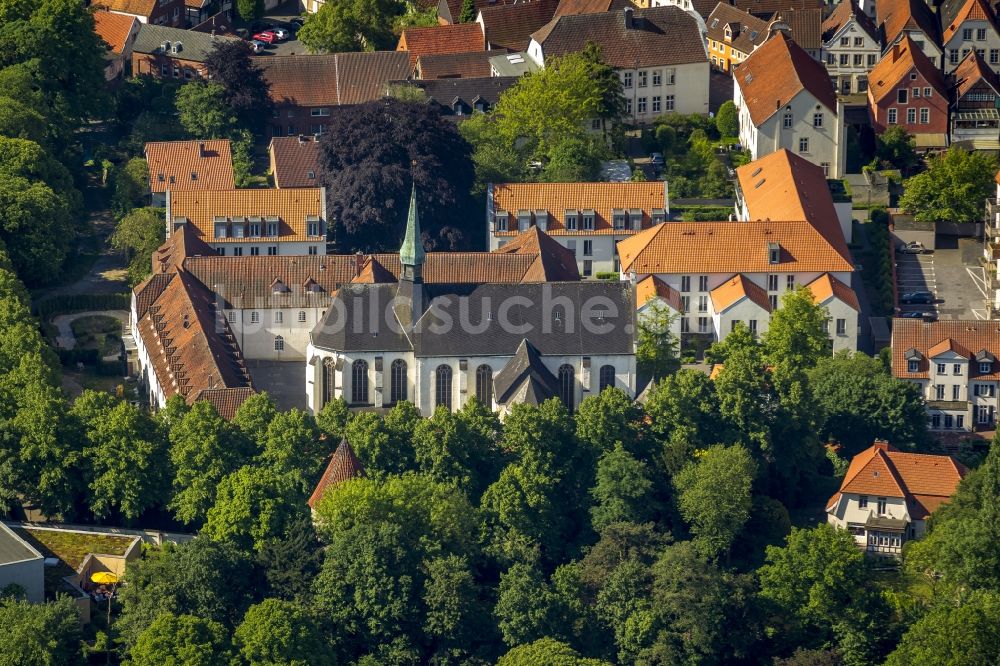 Luftaufnahme Warendorf - Franziskanerkloster Warendorf im Bundesland Nordrhein-Westfalen