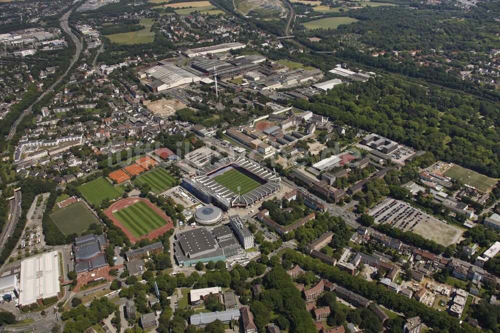 Bochum aus der Vogelperspektive: Frauen WM-Stadion rewirpowerSTADION in