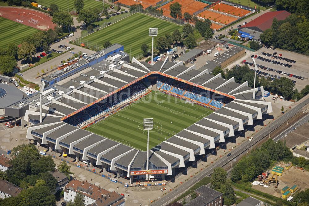 Bochum aus der Vogelperspektive: Frauen WM-Stadion rewirpowerSTADION in Bochum