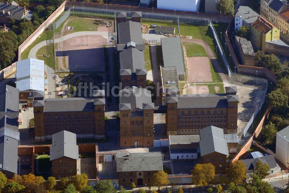 Luftaufnahme Halle - Frauenhaftanstalt Roter Ochse in Halle