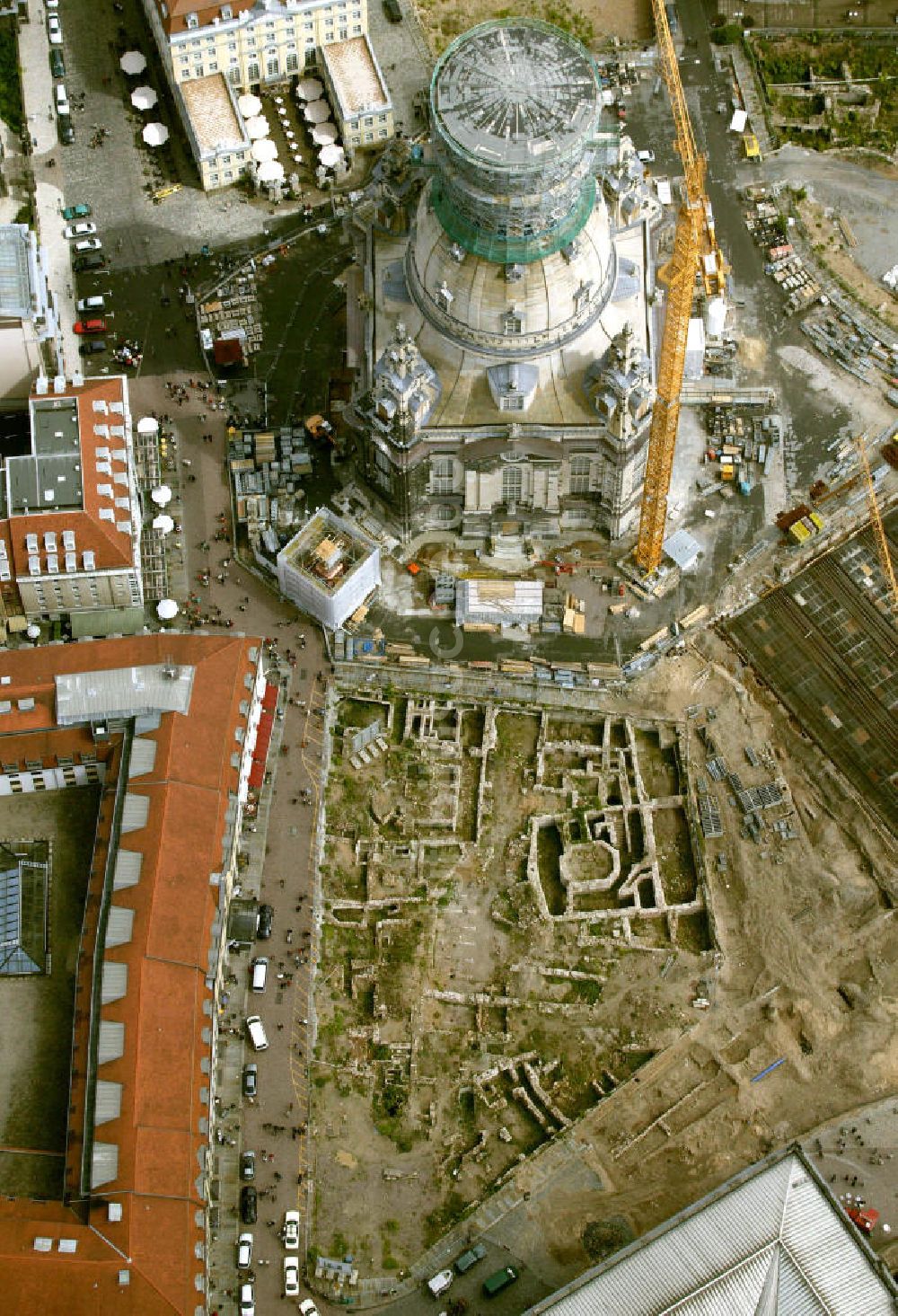 Dresden von oben - Frauenkirche Dresden