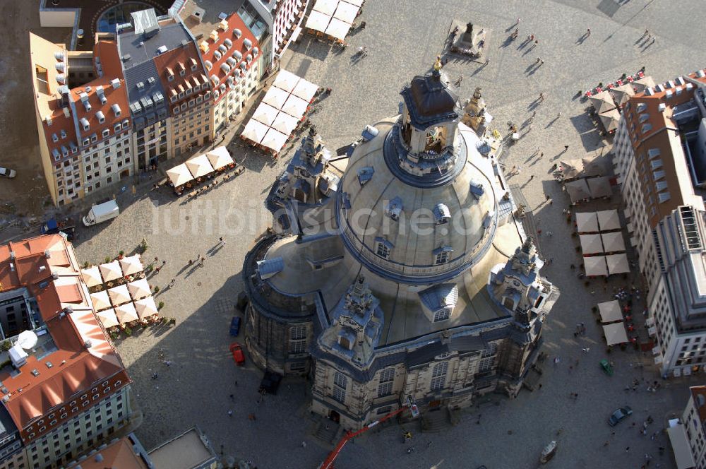 Luftaufnahme DRESDEN - Frauenkirche Dresden