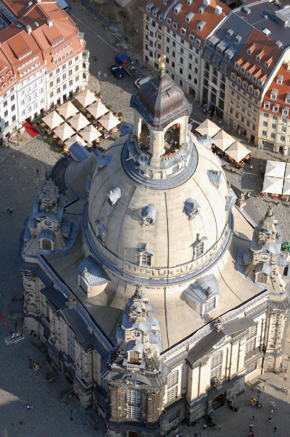 DRESDEN von oben - Frauenkirche Dresden