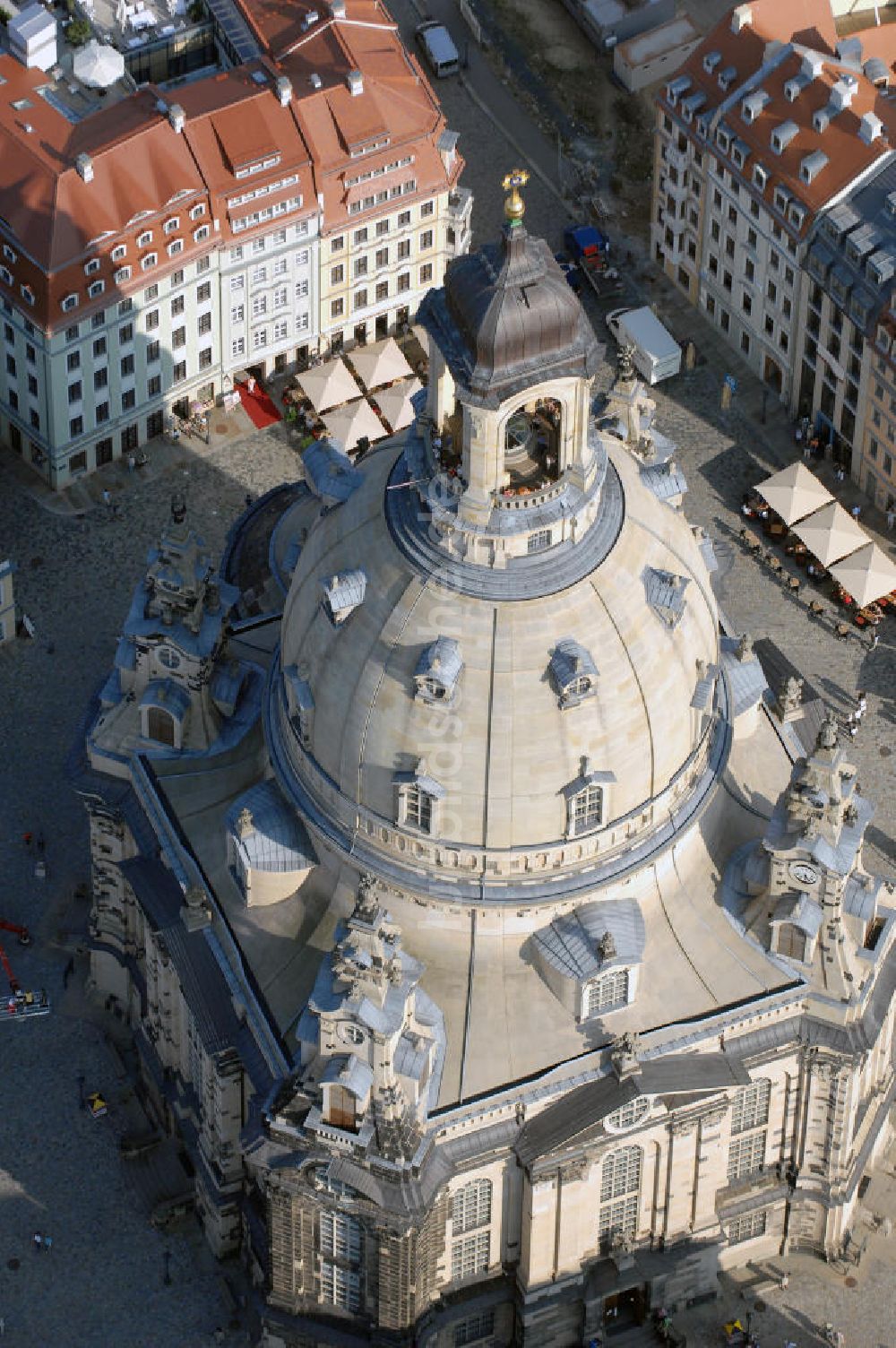 DRESDEN aus der Vogelperspektive: Frauenkirche Dresden