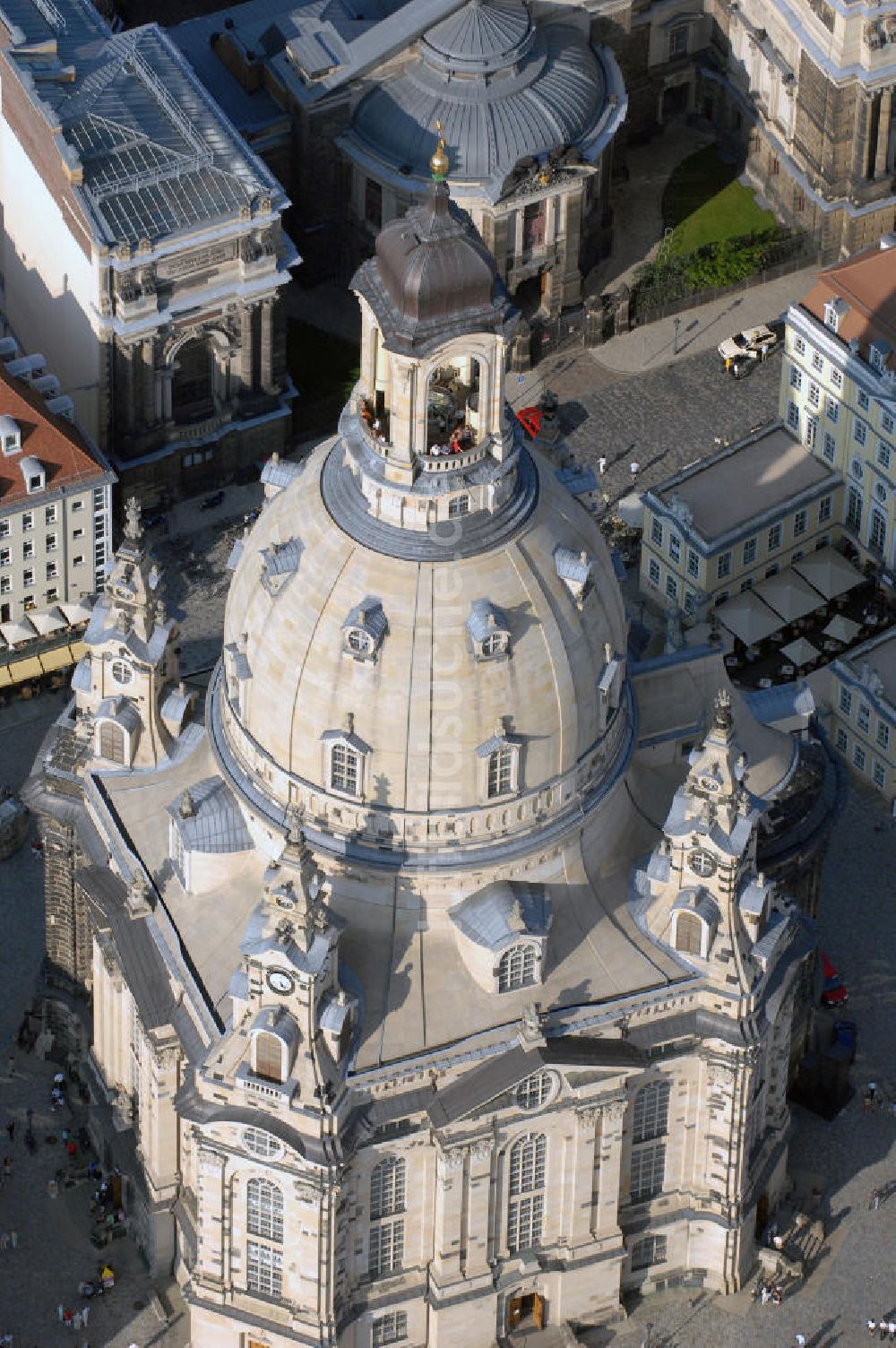 DRESDEN von oben - Frauenkirche Dresden