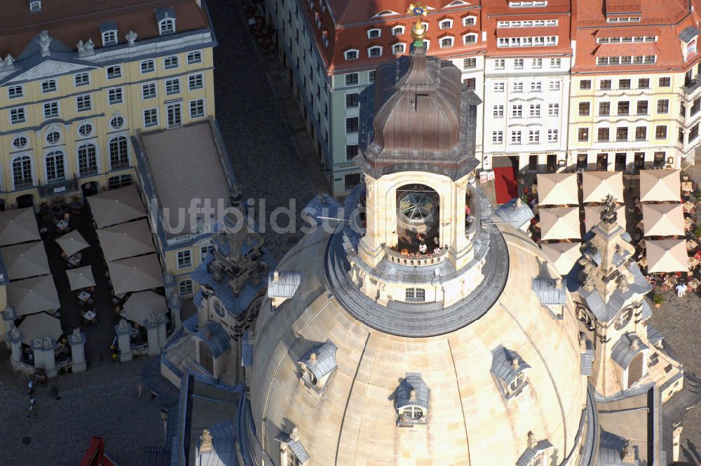 DRESDEN aus der Vogelperspektive: Frauenkirche Dresden