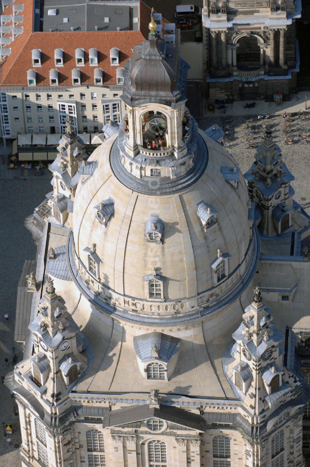 Luftaufnahme DRESDEN - Frauenkirche Dresden