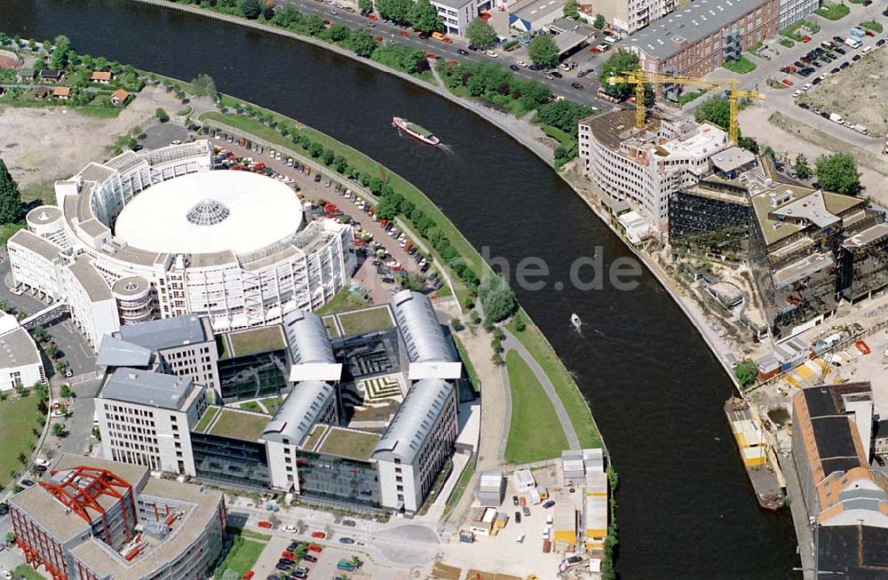 Luftaufnahme Berlin Moabit - Fraunhofer Forschungszentrum Moabit an der Spree