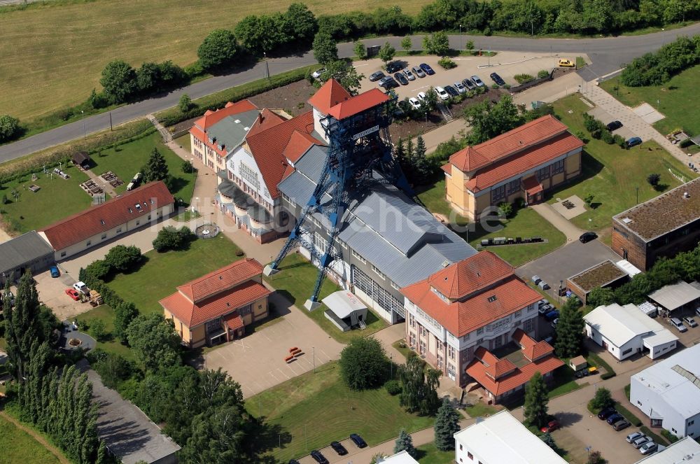 Luftbild Sondershausen - Förderanlage Petersenschacht des Kalibergwerk Glückauf bei Sondershausen im Bundesland Thüringen