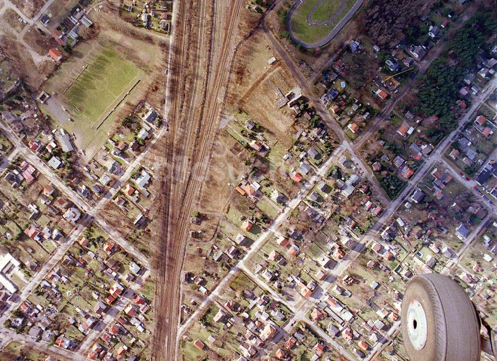 Fredersdorf / BRB aus der Vogelperspektive: Fredersdorf / BRB