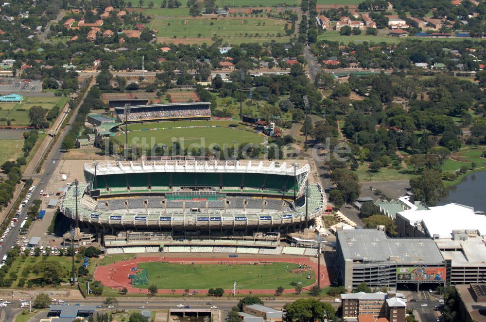 Bloemfontein aus der Vogelperspektive: Free State Stadion / Stadium Bloemfontein Südafrika / South Africa