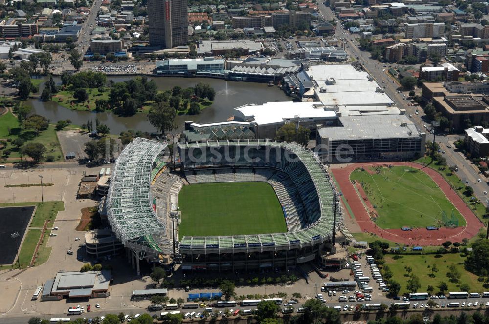 Luftbild Bloemfontein - Free State Stadion / Stadium Bloemfontein Südafrika / South Africa