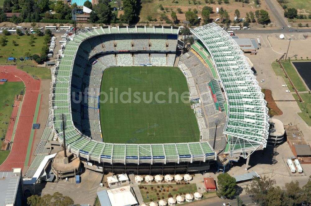 Bloemfontein von oben - Free State Stadion / Stadium Bloemfontein Südafrika / South Africa