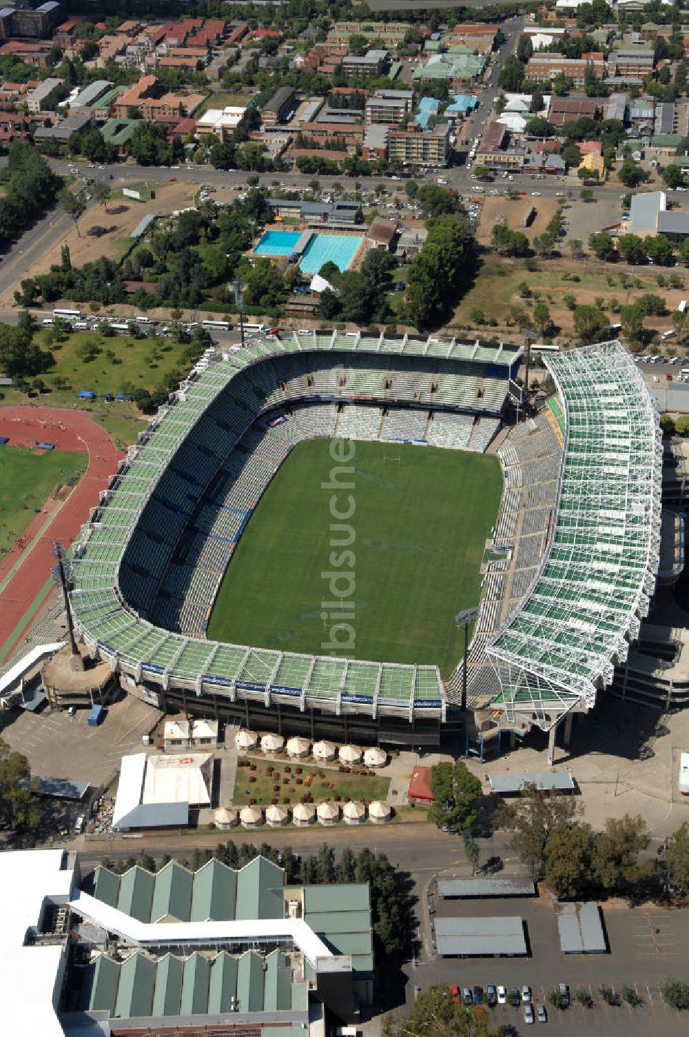 Bloemfontein aus der Vogelperspektive: Free State Stadion / Stadium Bloemfontein Südafrika / South Africa