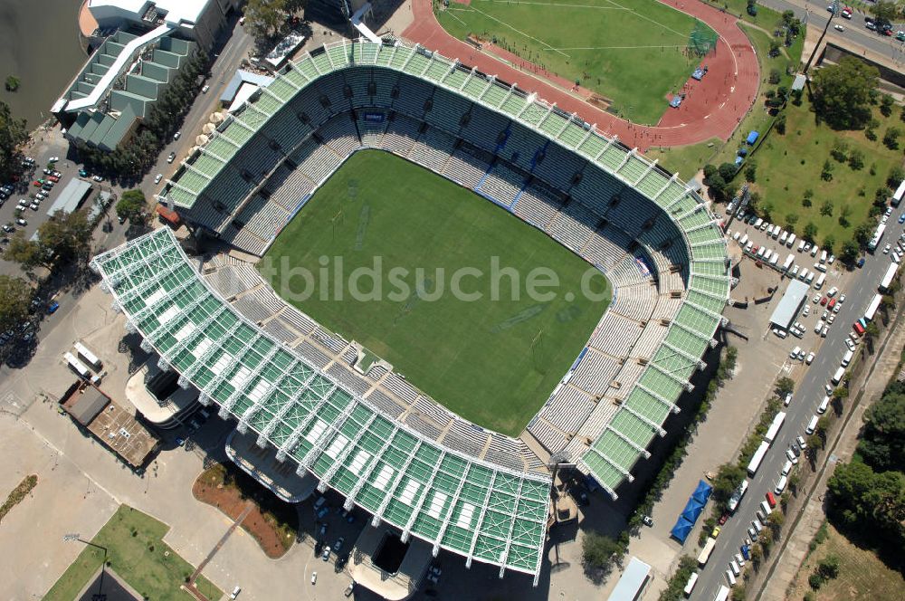 Bloemfontein von oben - Free State Stadion / Stadium Bloemfontein Südafrika / South Africa