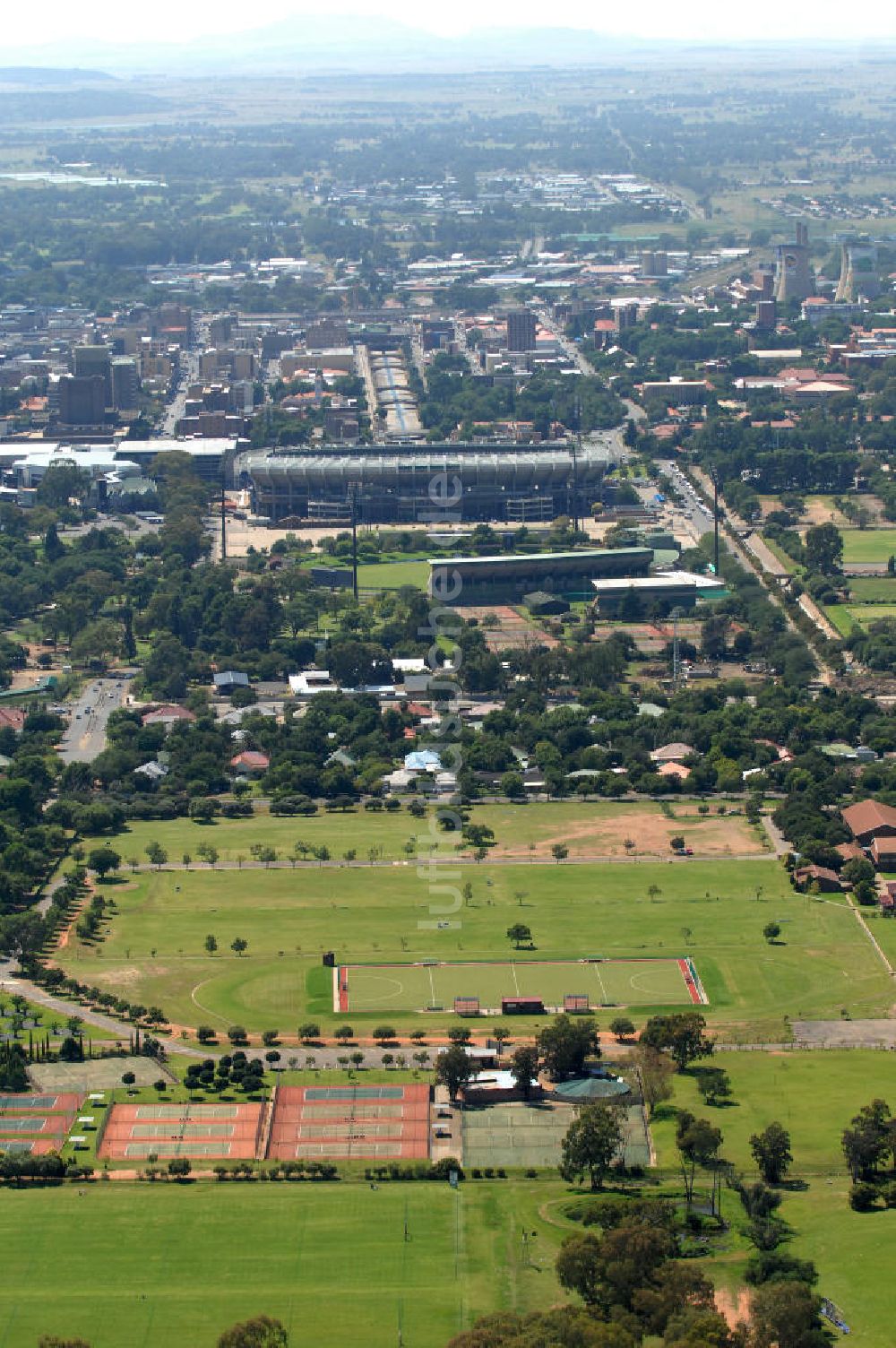 Luftaufnahme Bloemfontein - Free State Stadion / Stadium Bloemfontein Südafrika / South Africa