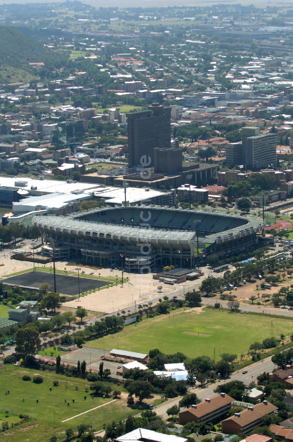 Luftaufnahme Bloemfontein - Free State Stadion / Stadium Bloemfontein Südafrika / South Africa