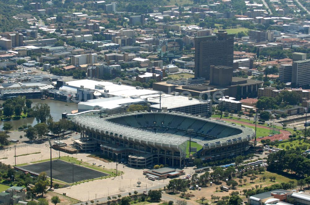 Bloemfontein von oben - Free State Stadion / Stadium Bloemfontein Südafrika / South Africa