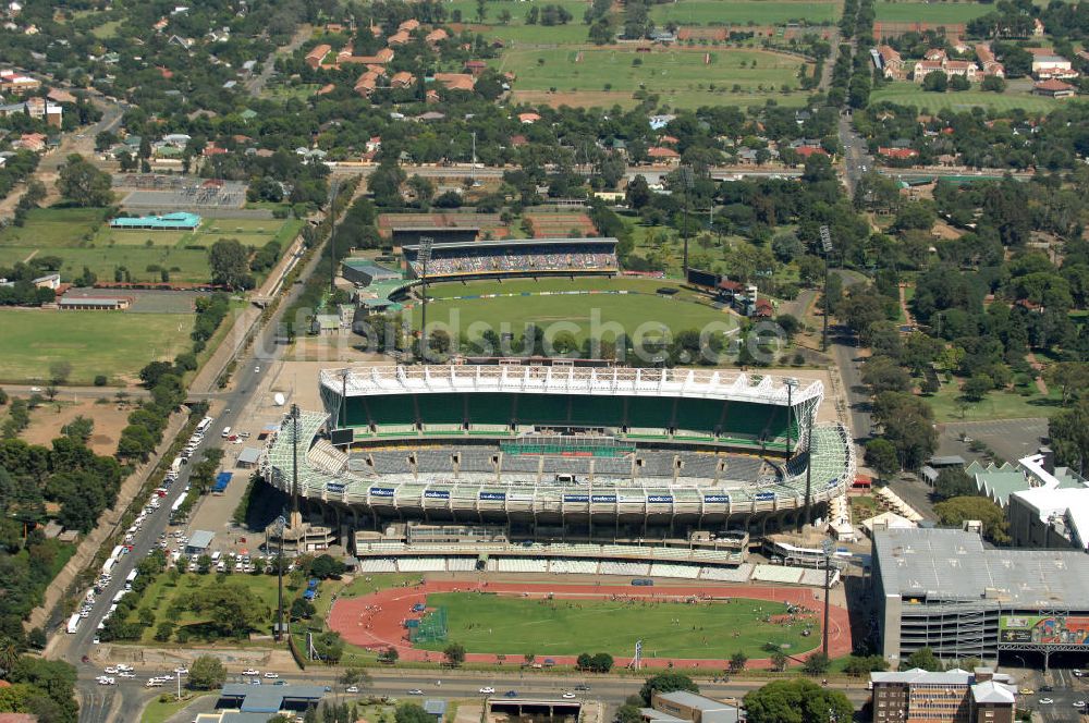 Bloemfontein aus der Vogelperspektive: Free State Stadion / Stadium Bloemfontein Südafrika / South Africa