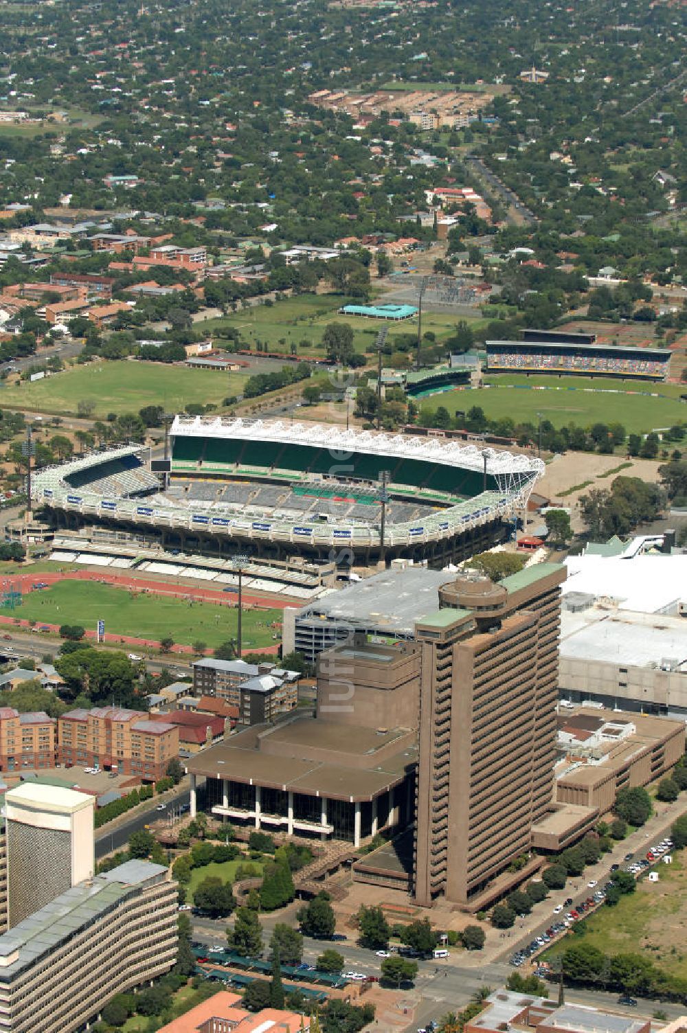 Luftaufnahme Bloemfontein - Free State Stadion / Stadium Bloemfontein Südafrika / South Africa