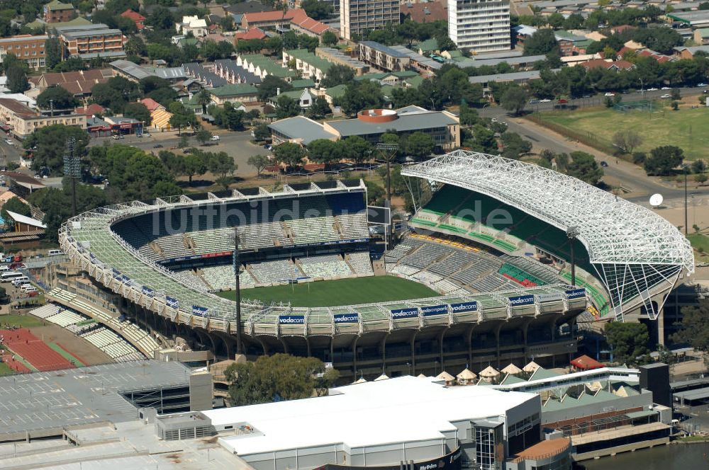 Bloemfontein von oben - Free State Stadion / Stadium Bloemfontein Südafrika / South Africa