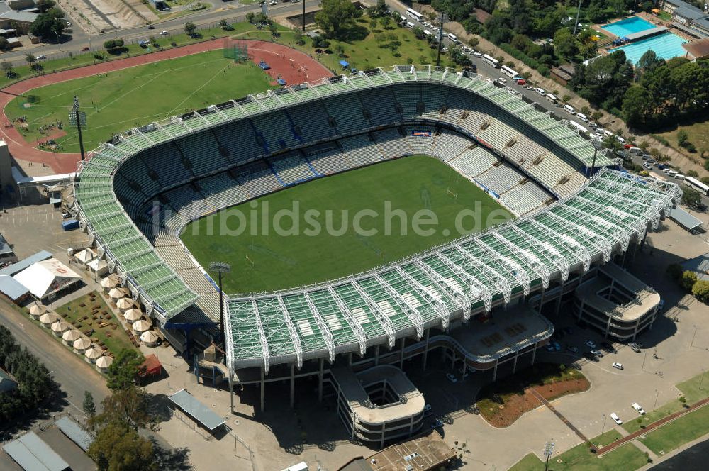 Bloemfontein von oben - Free State Stadion / Stadium Bloemfontein Südafrika / South Africa