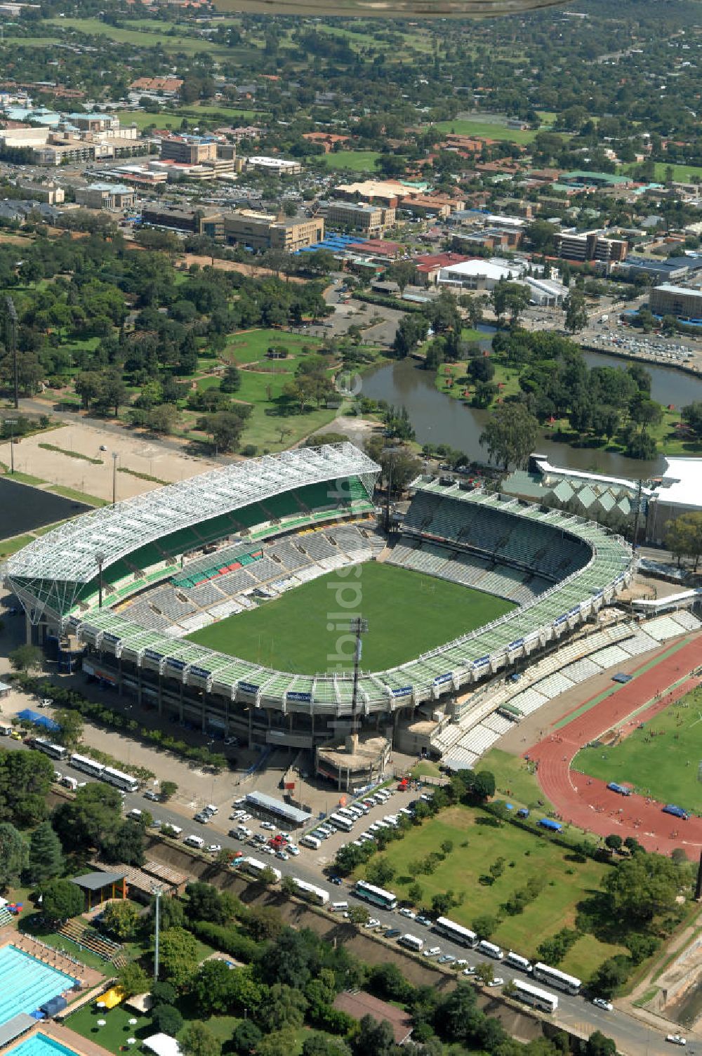 Luftaufnahme Bloemfontein - Free State Stadion / Stadium Bloemfontein Südafrika / South Africa