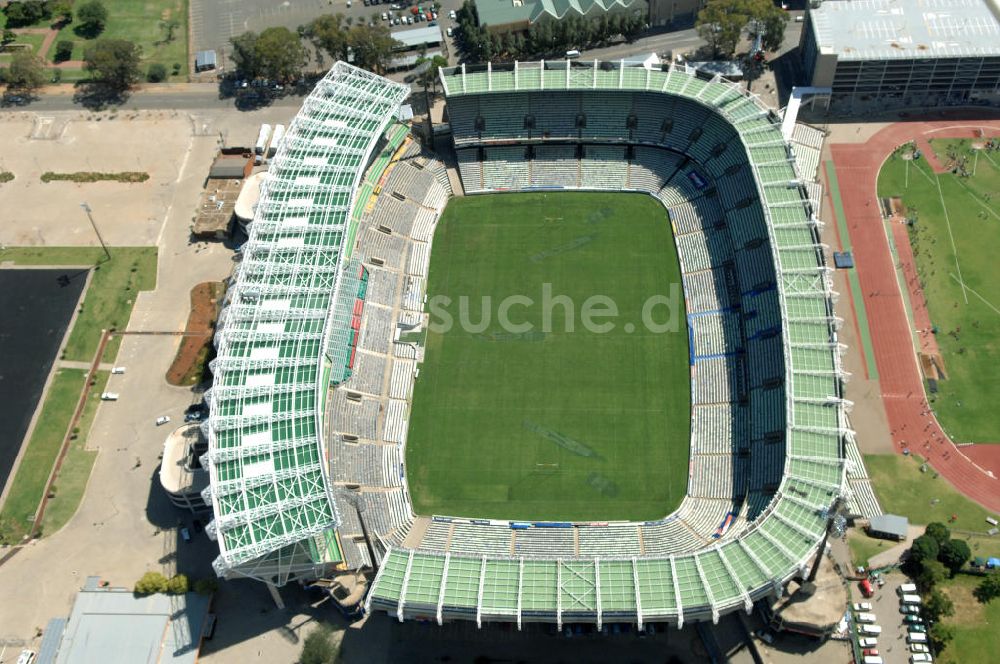 Bloemfontein von oben - Free State Stadion / Stadium Bloemfontein Südafrika / South Africa