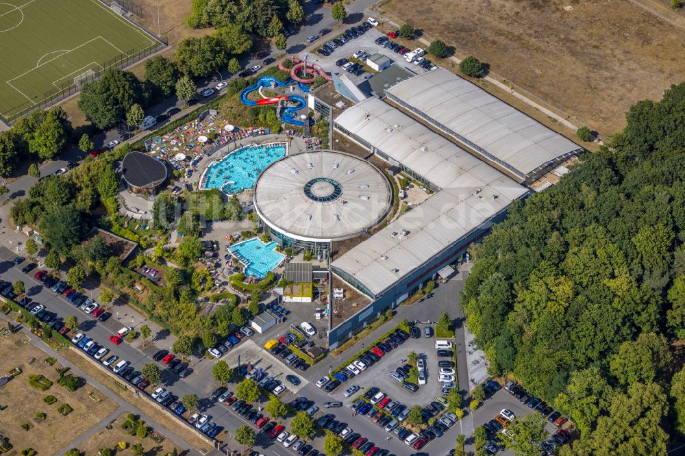 Luftbild Hamm - Freibad der Erlebnistherme Maximare Bad Hamm GmbH in Hamm im Bundesland Nordrhein-Westfalen