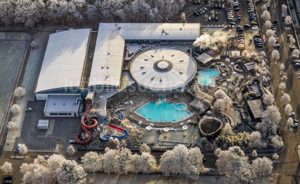 Luftbild Hamm - Freibad der Erlebnistherme Maximare Bad Hamm GmbH in Hamm im Bundesland Nordrhein-Westfalen