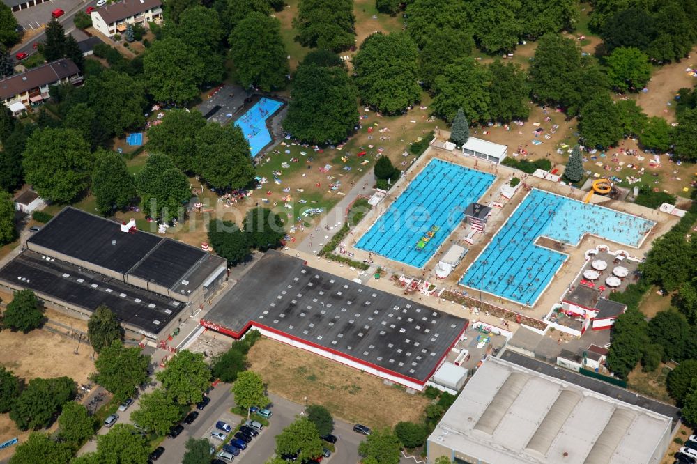 Luftaufnahme Mainz - Freibad Mainzer Schwimmverein Mainz-Mombach in Mainz im Bundesland Rheinland-Pfalz