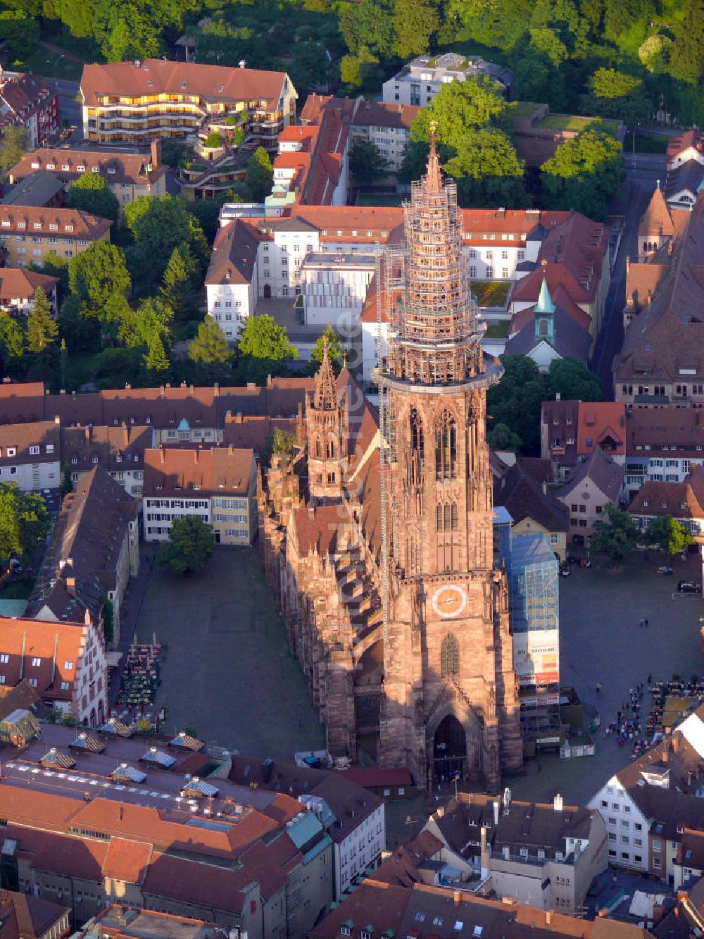 Luftaufnahme Freiburg - Freiburger Münster