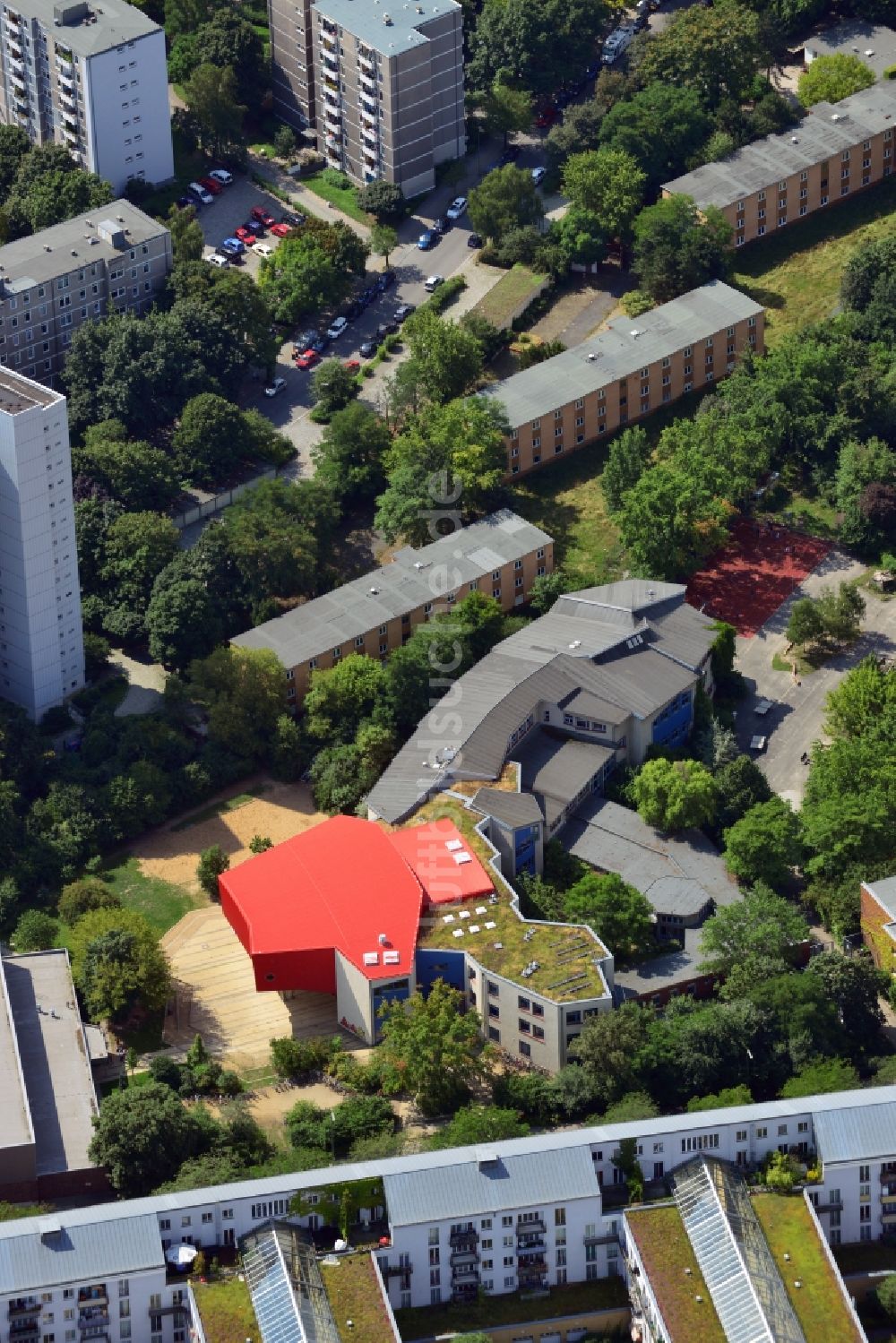 Luftaufnahme Berlin - Freie Waldorfschule Berlin-Kreuzberg