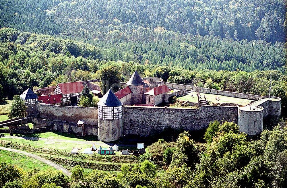 Luftbild Grebenau in Hessen am Wolfersberg - Freiherr von Dörnberg'sche Stiftung Burg Herzberg, Jürgen Frhr