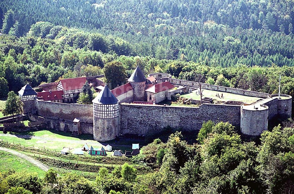 Luftaufnahme Grebenau in Hessen am Wolfersberg - Freiherr von Dörnberg'sche Stiftung Burg Herzberg, Jürgen Frhr