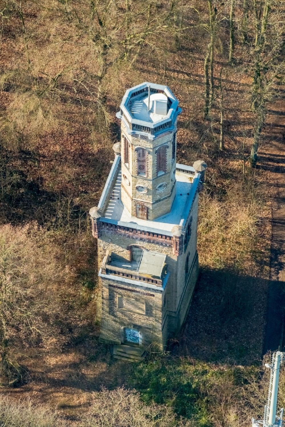 Hagen aus der Vogelperspektive: Freiherr- vom- Stein- Turm auf dem Kaisberg in Hagen im Bundesland Nordrhein-Westfalen