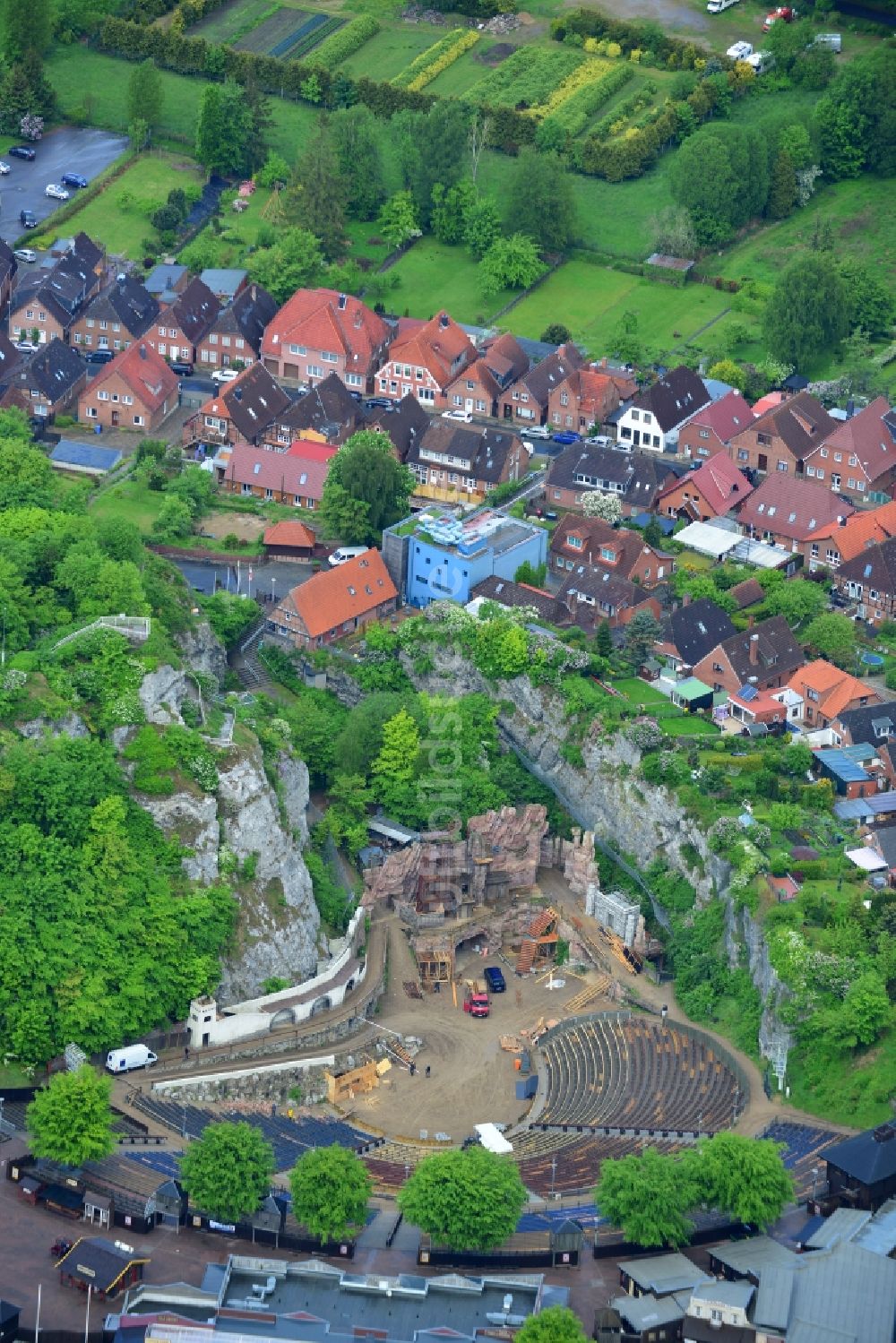 Luftbild Bad Segeberg - Freilicht- Bühne der Karl-May-Spiele der Kalkberg GmbH in Bad Segeberg im Bundesland Schleswig-Holstein