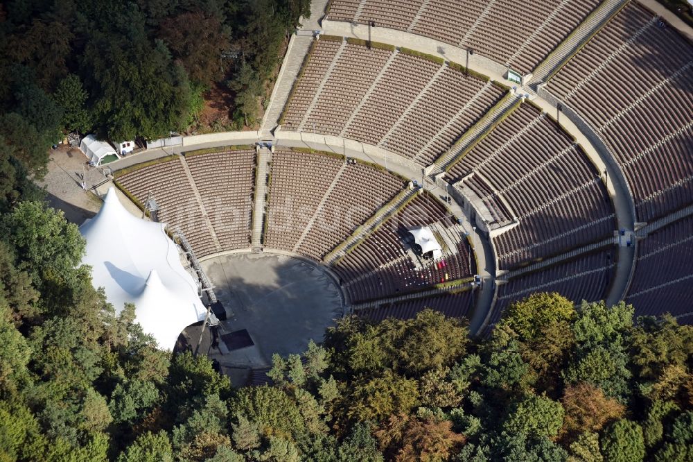 Berlin von oben - Freilicht- Bühne der Waldbühne Berlin