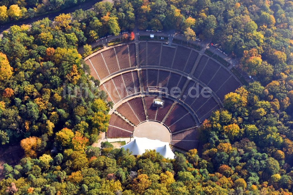 Luftbild Berlin - Freilicht- Bühne der Waldbühne Berlin