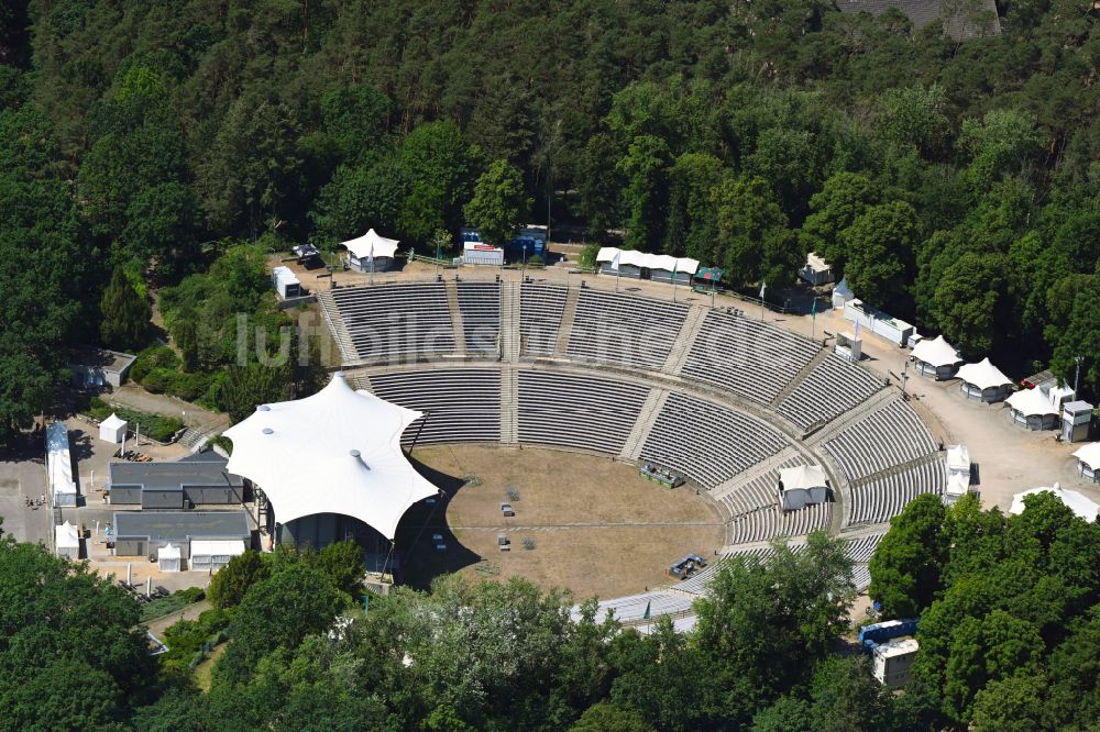 Luftaufnahme Berlin - Freilichtbühne Kindl-Bühne Wuhlheide in Berlin